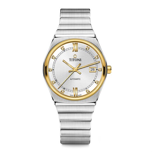 Đồng hồ Titoni 39.5 mm Nam 83751 SY-629 Màu Bạc