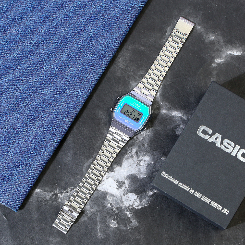 Đồng hồ Casio 38.6 x 36.3 mm Unisex A168WER-2ADF