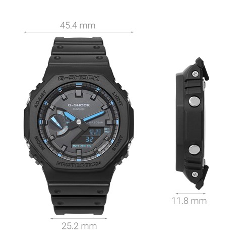 Đồng hồ G-Shock 2100 45.4 mm Nam GA-2100-1A2DR Màu Đen