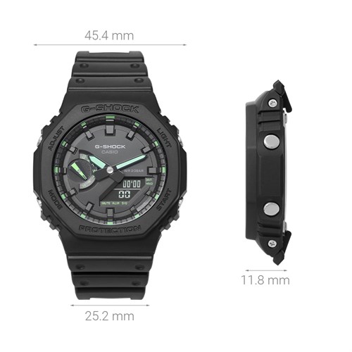 Đồng hồ G-Shock 2100 45.4 mm Nam GA-2100-1A3DR Màu Đen