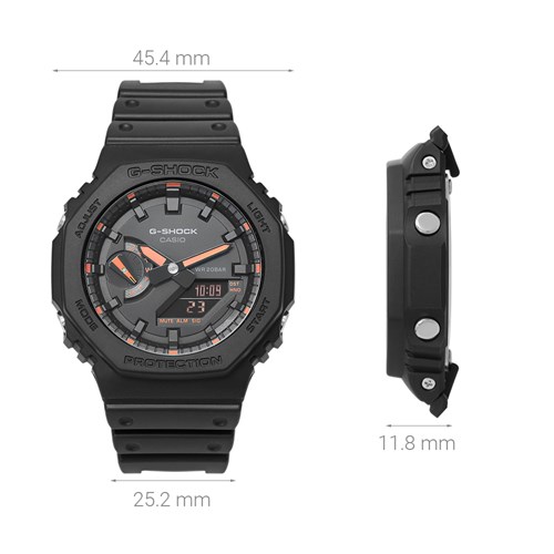 Đồng hồ G-Shock 2100 45.4 mm Nam GA-2100-1A4DR Màu Đen