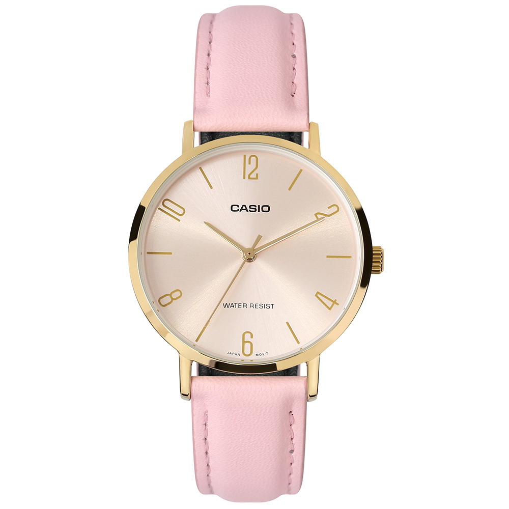 Đồng hồ Casio Timeless 34 mm Nữ LTP-VT01GL-4BUDF Màu Hồng