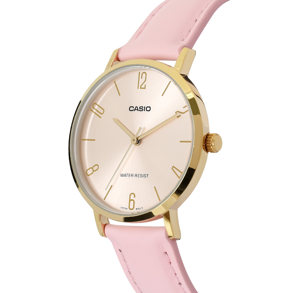 Đồng hồ Casio Timeless 34 mm Nữ LTP-VT01GL-4BUDF Màu Hồng