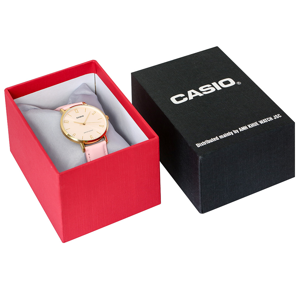 Đồng hồ Casio Timeless 34 mm Nữ LTP-VT01GL-4BUDF Màu Hồng