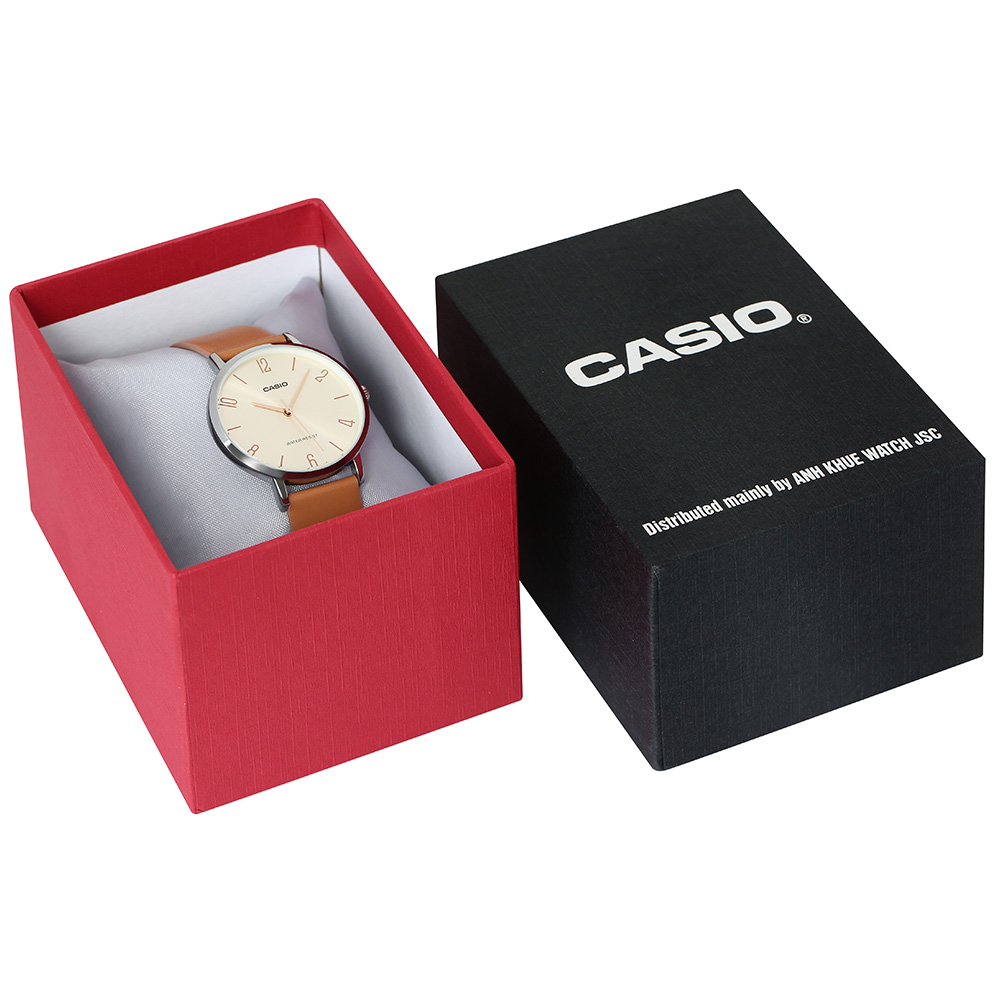 Đồng hồ Casio Timeless 34 mm Nữ LTP-VT01L-5BUDF Màu Nâu