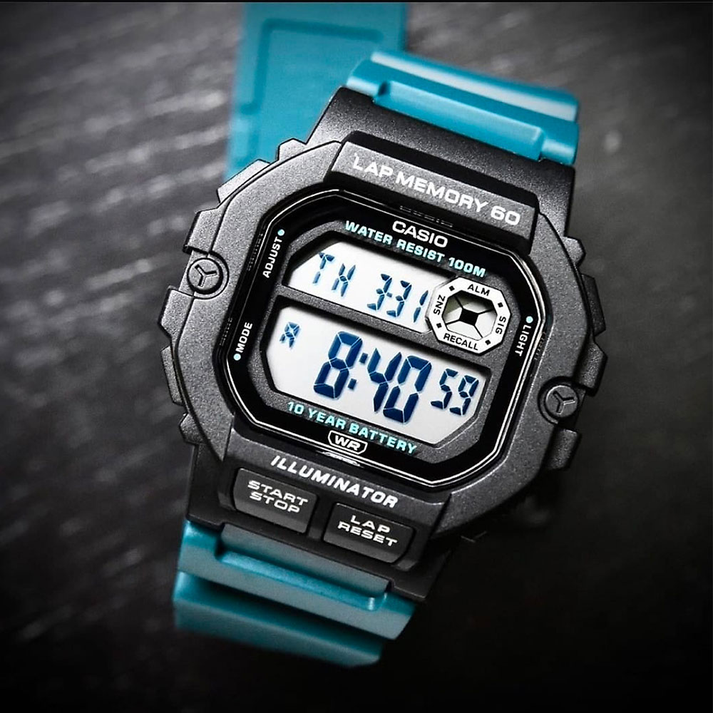 Đồng hồ Casio 44.5 mm Nam WS-1400H-3AVDF-10