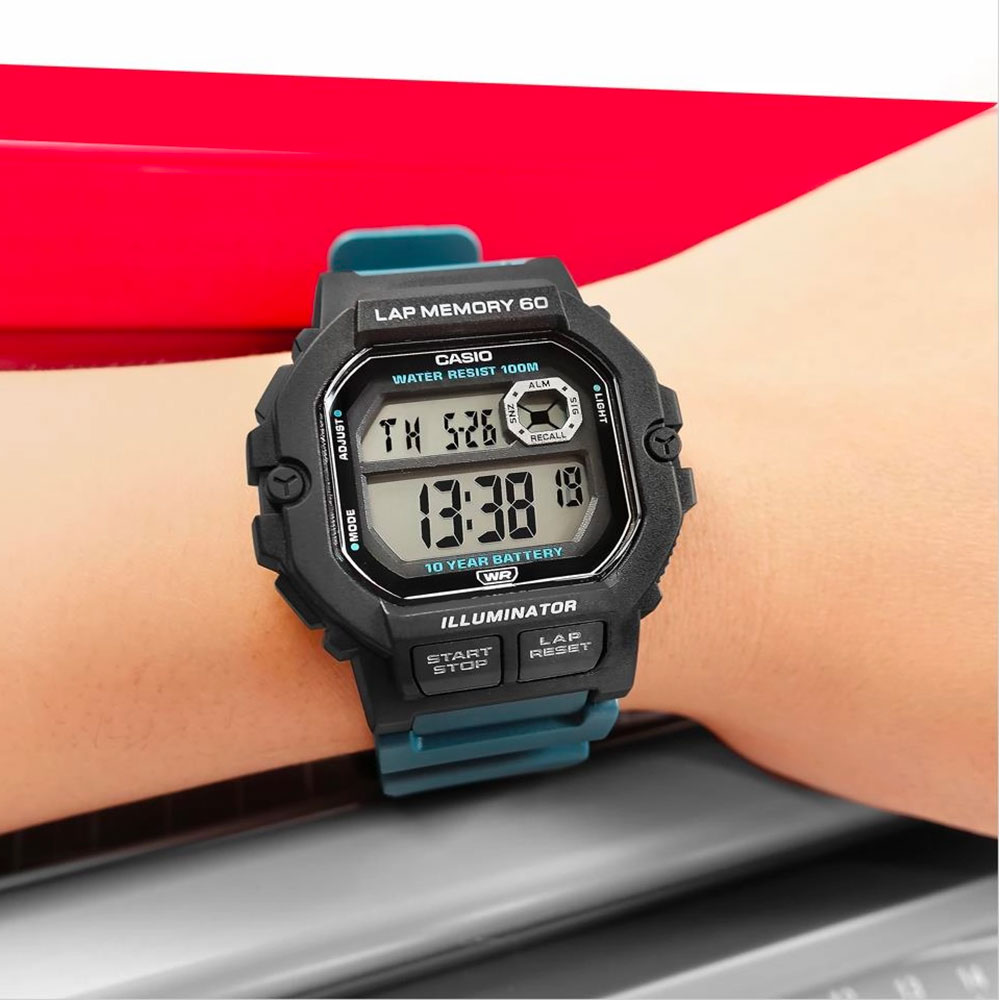 Đồng hồ Casio 44.5 mm Nam WS-1400H-3AVDF-12