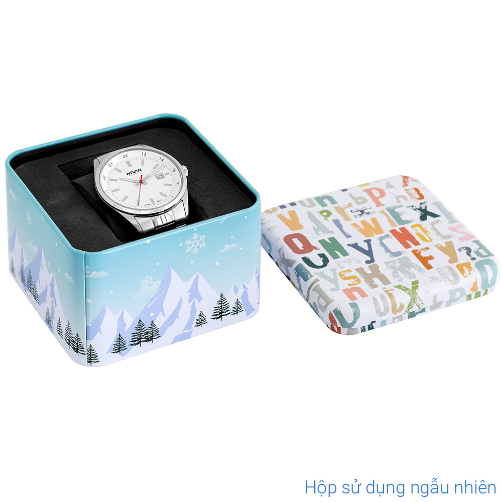 Đồng hồ MVW 40 mm Nam MS084-01 Màu Bạc