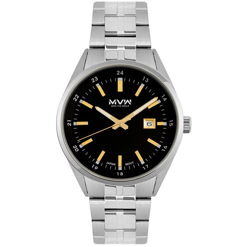 Đồng hồ MVW 40 mm Nam MS084-02 Màu Bạc