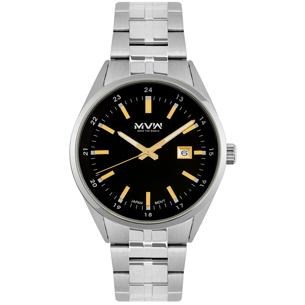 Đồng hồ MVW 40 mm Nam MS084-02 Màu Bạc