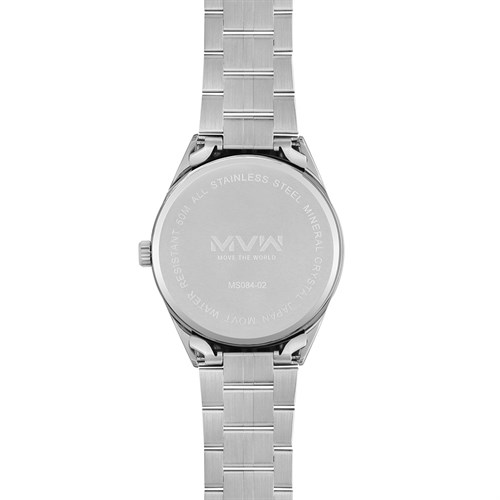 Đồng hồ MVW 40 mm Nam MS084-02 Màu Bạc