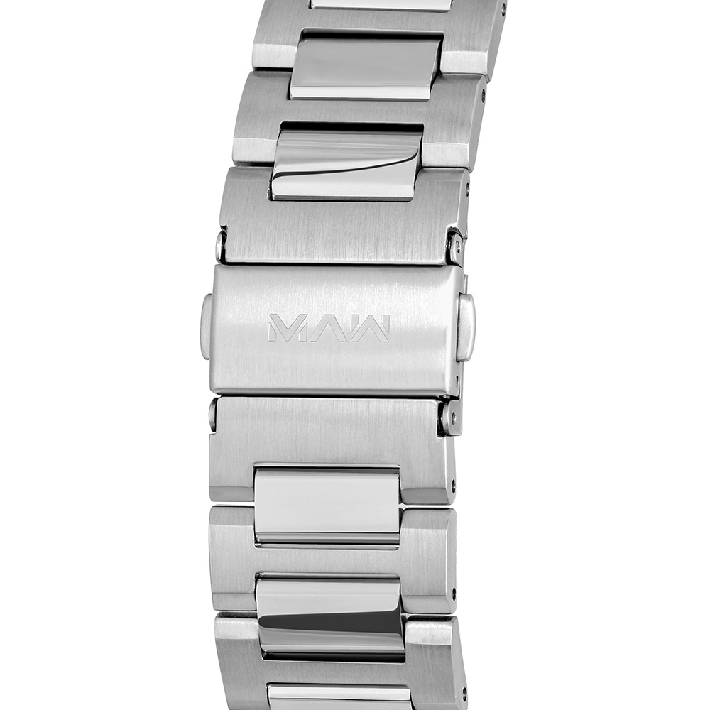 Đồng hồ MVW 43 mm Nam MS085-01 Màu Bạc