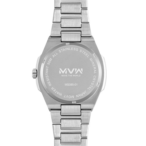 Đồng hồ MVW 43 mm Nam MS085-01 Màu Bạc