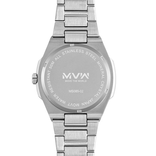 Đồng hồ MVW 43 mm Nam MS085-02 Màu Bạc
