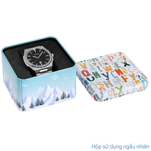 Đồng hồ MVW 43 mm Nam MS085-02 Màu Bạc