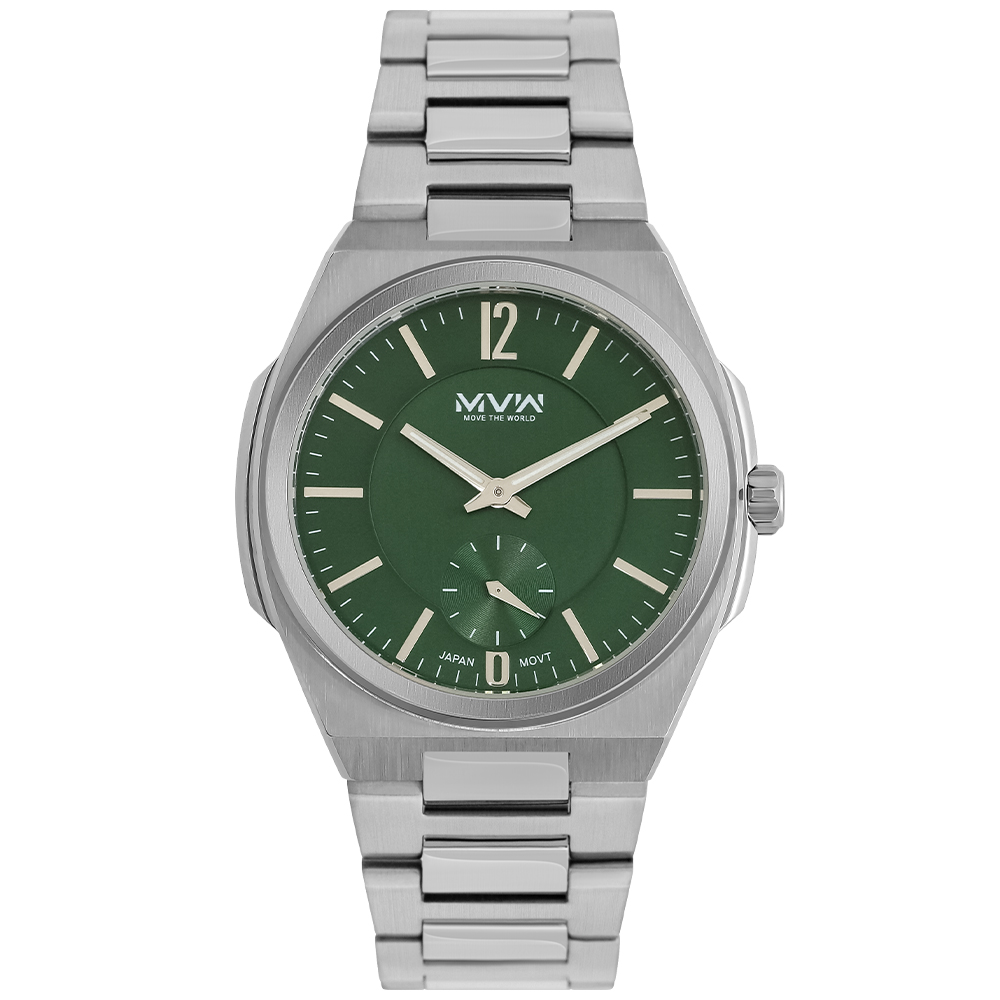 Đồng hồ MVW 43 mm Nam MS086-02 Màu Bạc