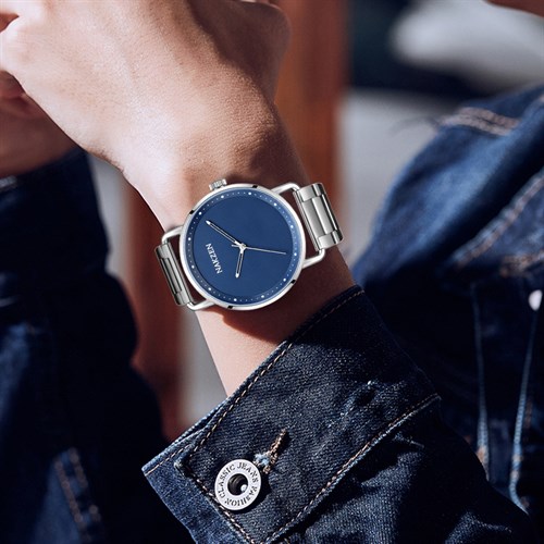 Đồng hồ Nakzen 40 mm Nam SS9470G-2 Màu Bạc