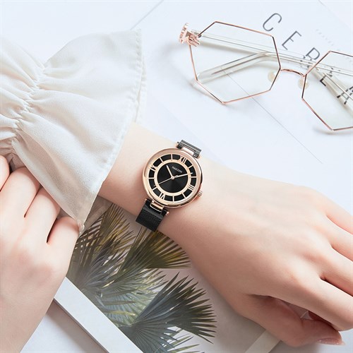 Đồng hồ Nakzen 36 mm Nữ SS8234L-1NR Màu Đen