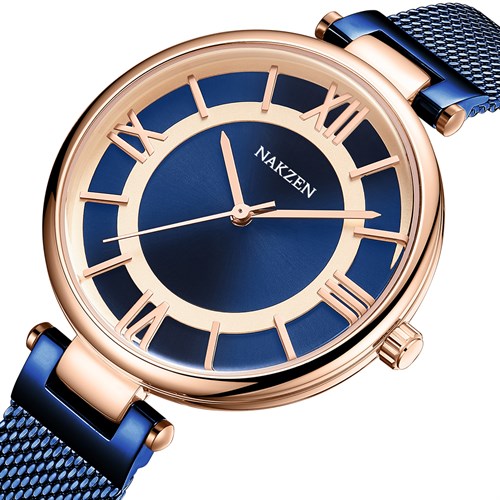 Đồng hồ Nakzen 36 mm Nữ SS8234L-2 Màu Xanh