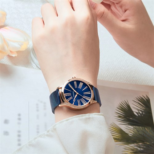 Đồng hồ Nakzen 36 mm Nữ SS8259L-2NR Màu Xanh