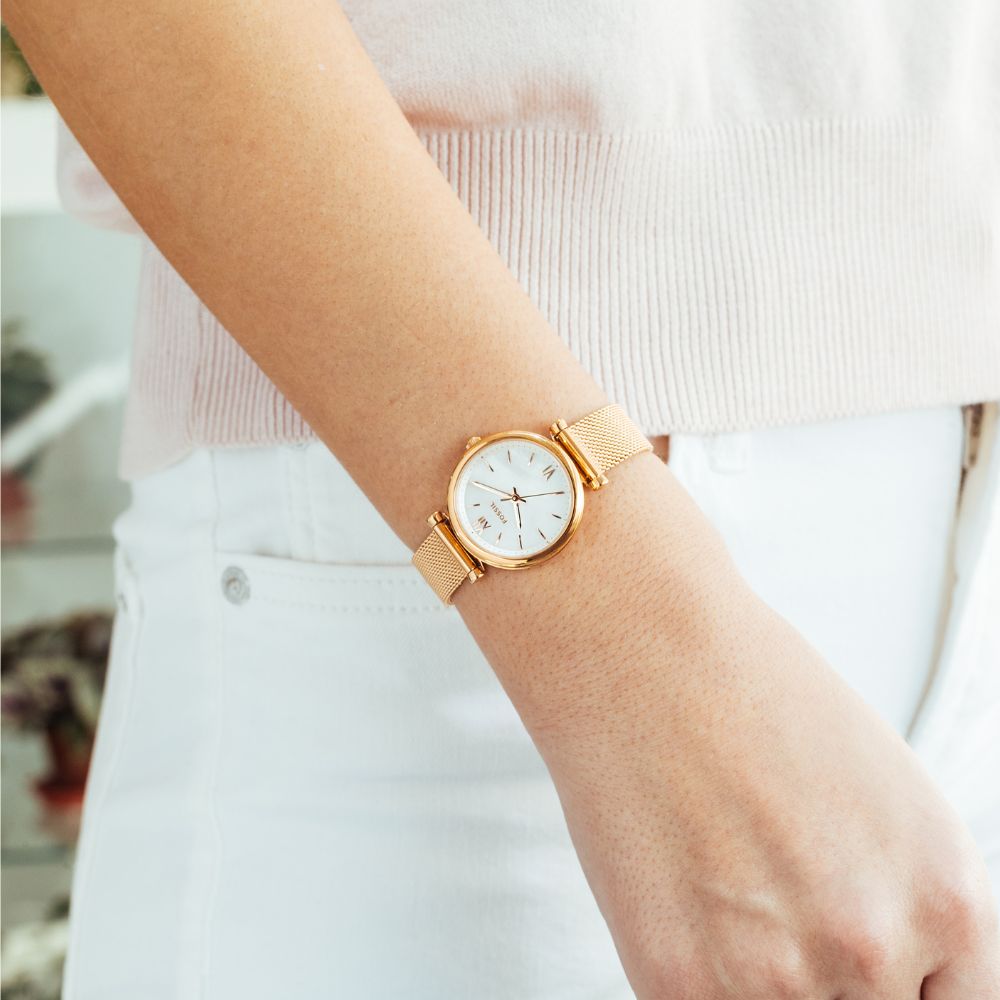 Đồng hồ Fossil Carlie 29 mm Nữ ES4433