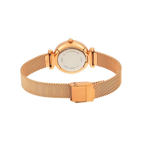 Đồng hồ Fossil Carlie 29 mm Nữ ES4433 Màu Vàng Hồng