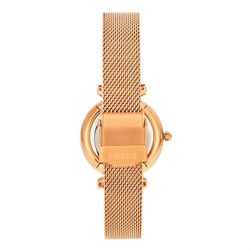 Đồng hồ Fossil Carlie 29 mm Nữ ES4433 Màu Vàng Hồng