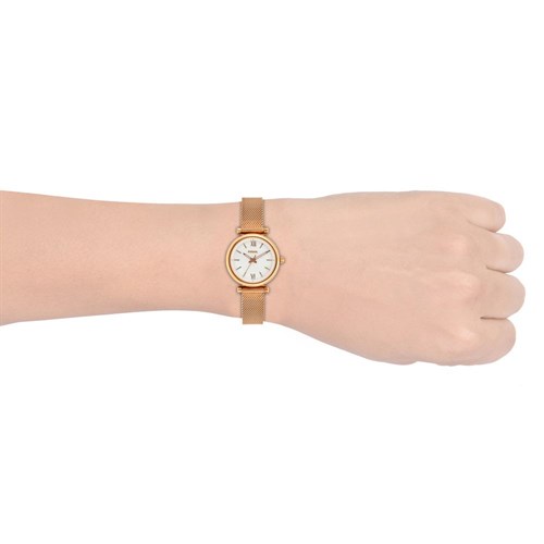 Đồng hồ Fossil Carlie 29 mm Nữ ES4433 Màu Vàng Hồng