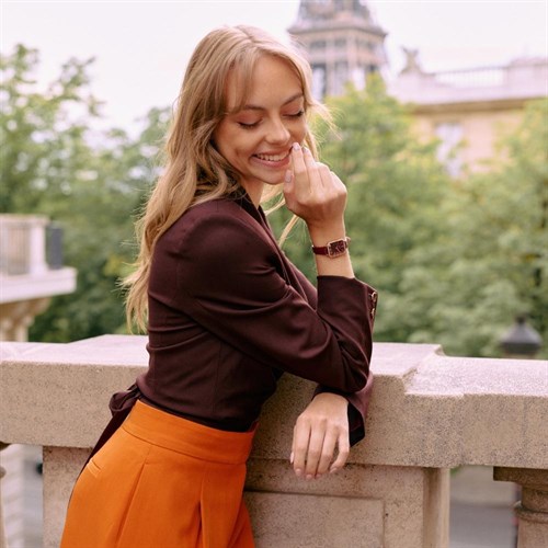 Đồng hồ Elle Grands Boulevards 22 mm Nữ ELL25060 Màu Đỏ