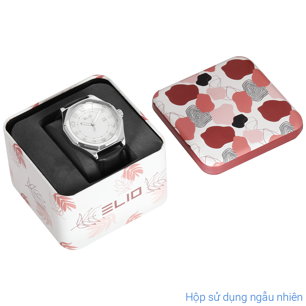 Đồng hồ Elio 42 mm Nam EC014-01 Màu Đen