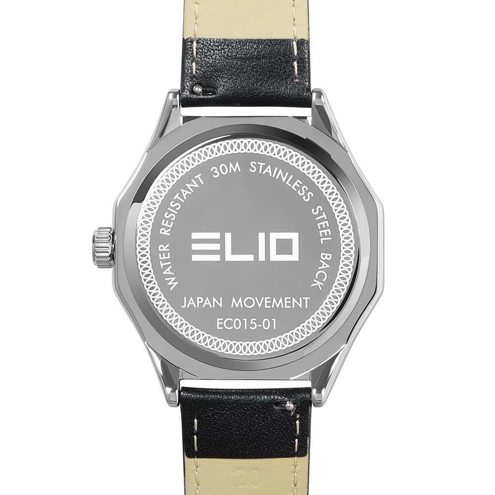 Đồng hồ Elio 42 mm Nam EC015-01 Màu Đen