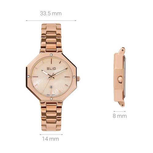 Đồng hồ Elio 33.5 mm Nữ ES132-03 Màu Vàng Hồng