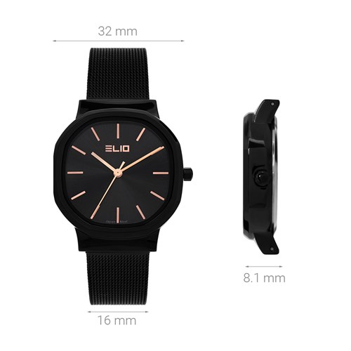 Đồng hồ Elio 32 mm Nữ ES130-03 Màu Đen
