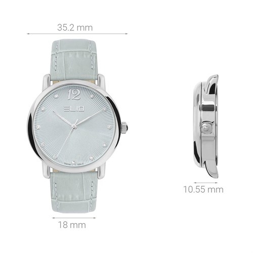 Đồng hồ Elio 35.2 mm Nữ EL127-03 Màu Xanh nhạt