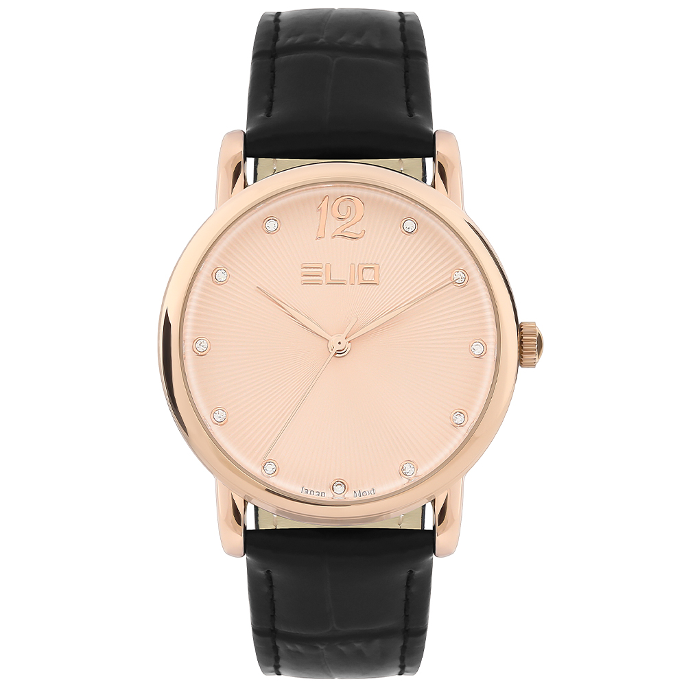 Đồng hồ Elio 35.2 mm Nữ EL127-04 Màu Đen