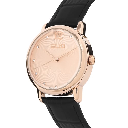 Đồng hồ Elio 35.2 mm Nữ EL127-04 Màu Đen