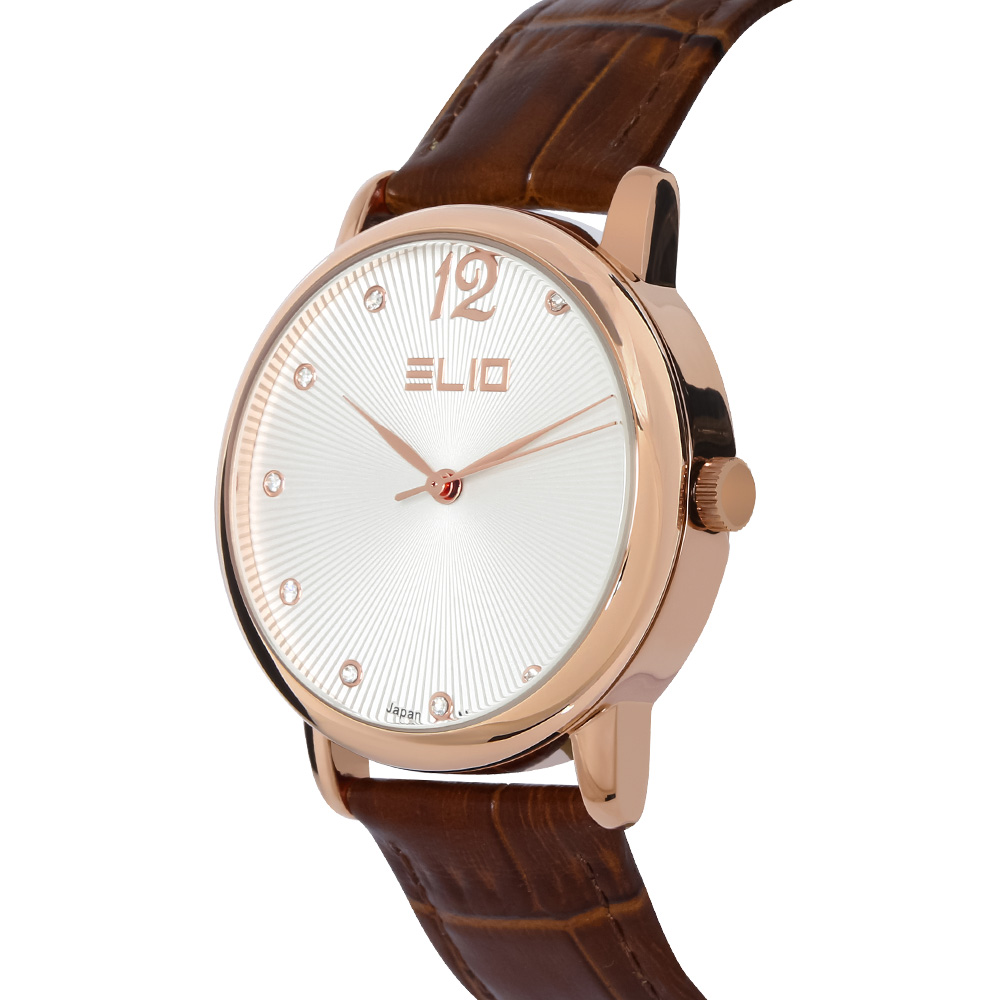 Đồng hồ Elio 35.2 mm Nữ EL127-05 Màu Nâu