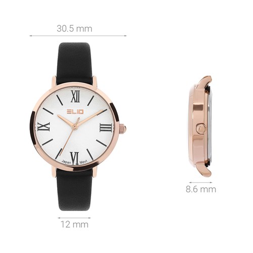 Đồng hồ Elio 30.5 mm Nữ EL126-03 Màu Đen