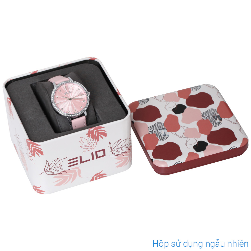Đồng hồ Elio Ngày có em 32 mm Nữ EL125-01 Màu Hồng