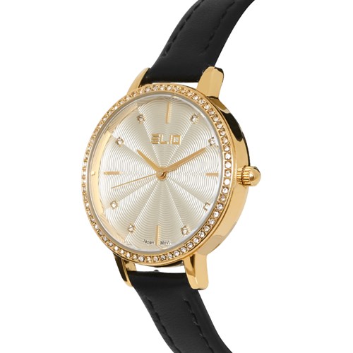 Đồng hồ Elio Ngày có em 32 mm Nữ EL125-02 Màu Đen