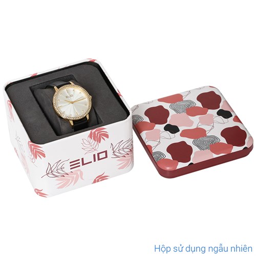 Đồng hồ Elio Ngày có em 32 mm Nữ EL125-02 Màu Đen