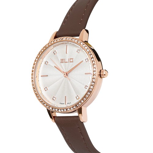 Đồng hồ Elio 32 mm Nữ EL125-03 Màu Nâu