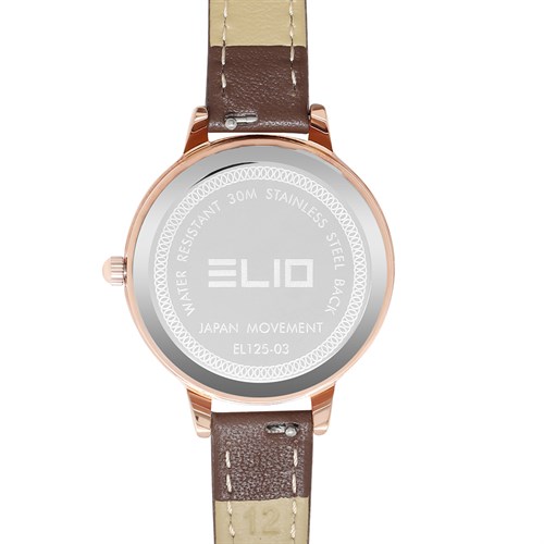 Đồng hồ Elio 32 mm Nữ EL125-03 Màu Nâu