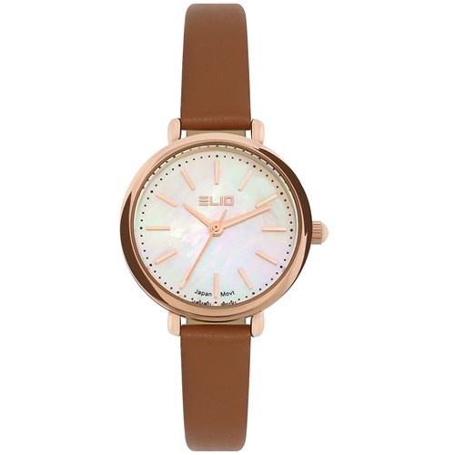 Đồng hồ Elio 28.5 mm Nữ EL124-01 Màu Nâu