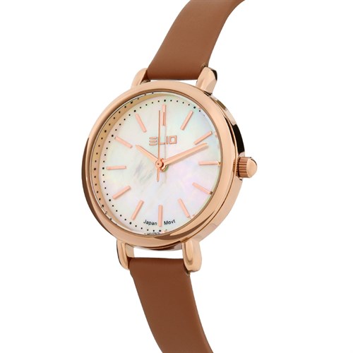 Đồng hồ Elio 28.5 mm Nữ EL124-01 Màu Nâu