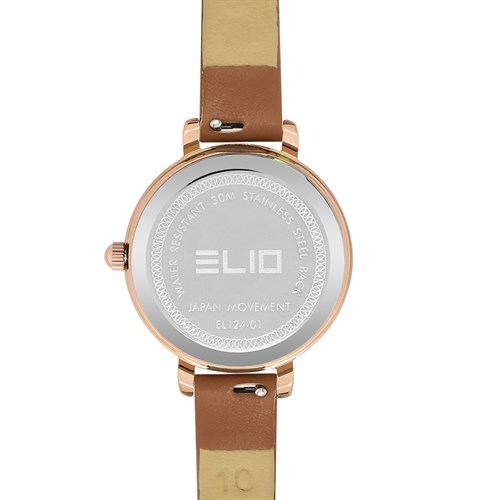 Đồng hồ Elio 28.5 mm Nữ EL124-01 Màu Nâu