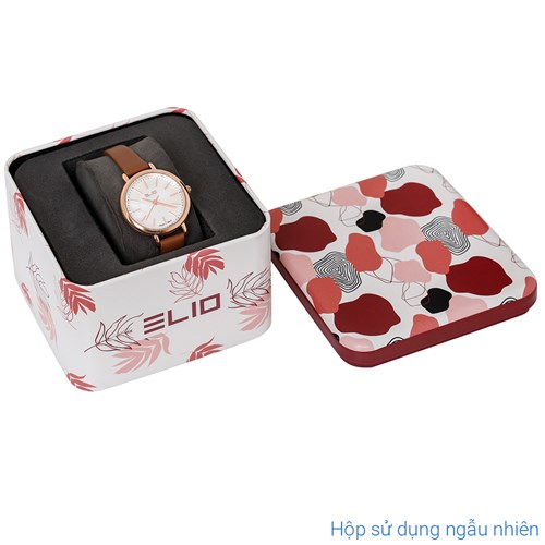Đồng hồ Elio 28.5 mm Nữ EL124-01 Màu Nâu