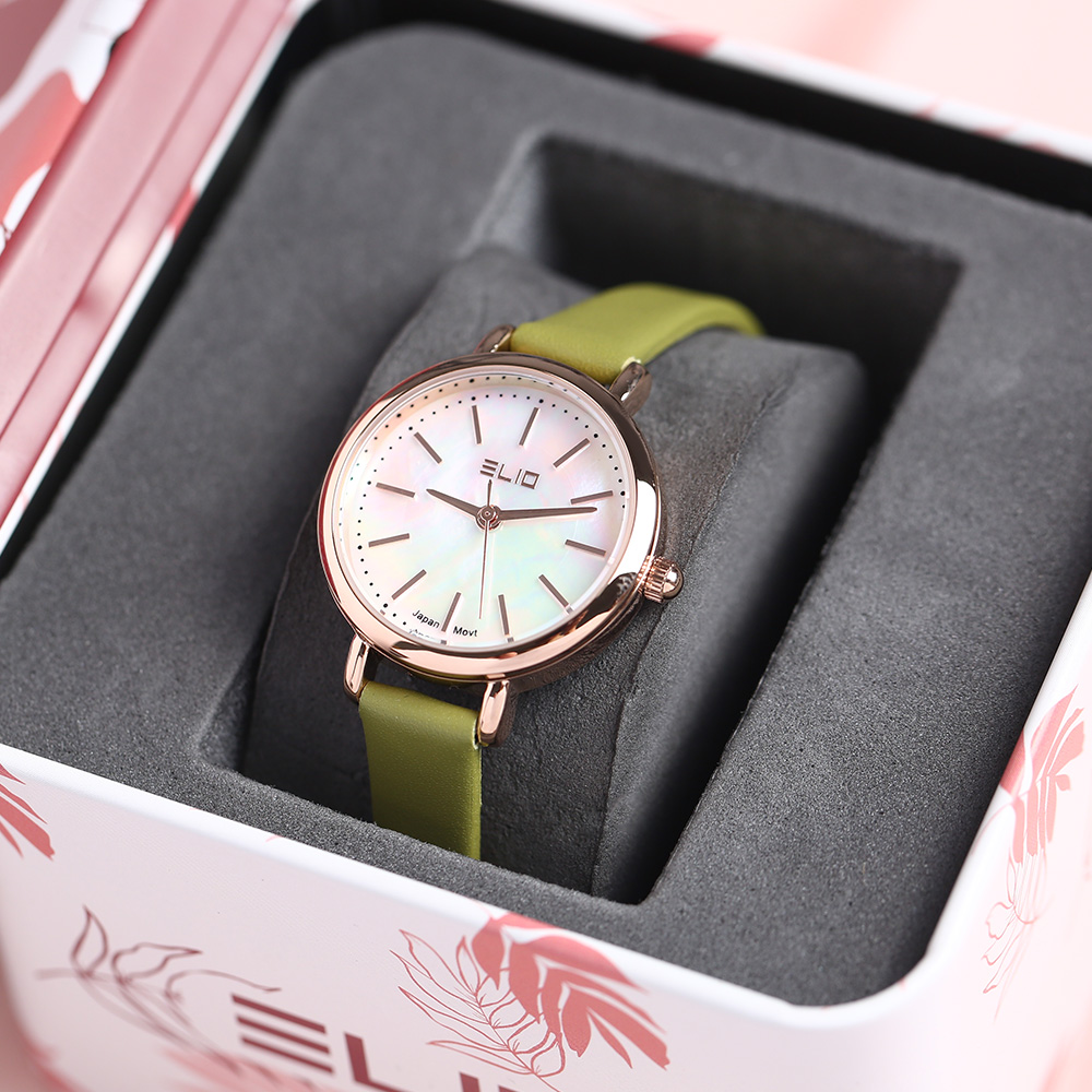 Đồng hồ Elio Ngày có em 28.5 mm Nữ EL124-02