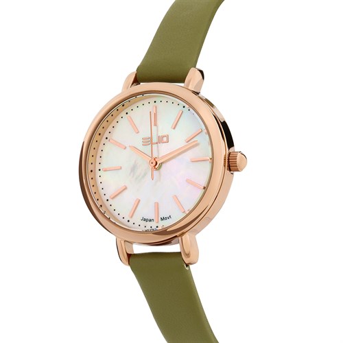 Đồng hồ Elio Ngày có em 28.5 mm Nữ EL124-02 Màu Xanh lá