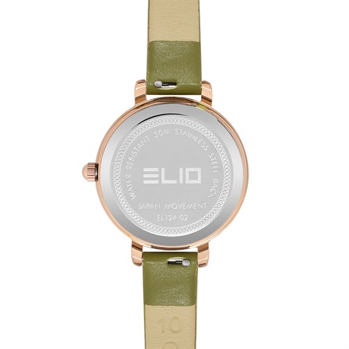 Đồng hồ Elio Ngày có em 28.5 mm Nữ EL124-02 Màu Xanh lá